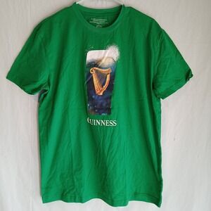 Guinness T-shirt Adult Large Green Perfect For St. Patrick's Day‎ NWOT!